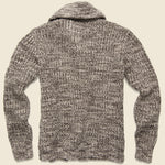 Cotton Shawl-Collar Cardigan - Brown Cream Marl - RRL - STAG Provisions - Tops - Sweater