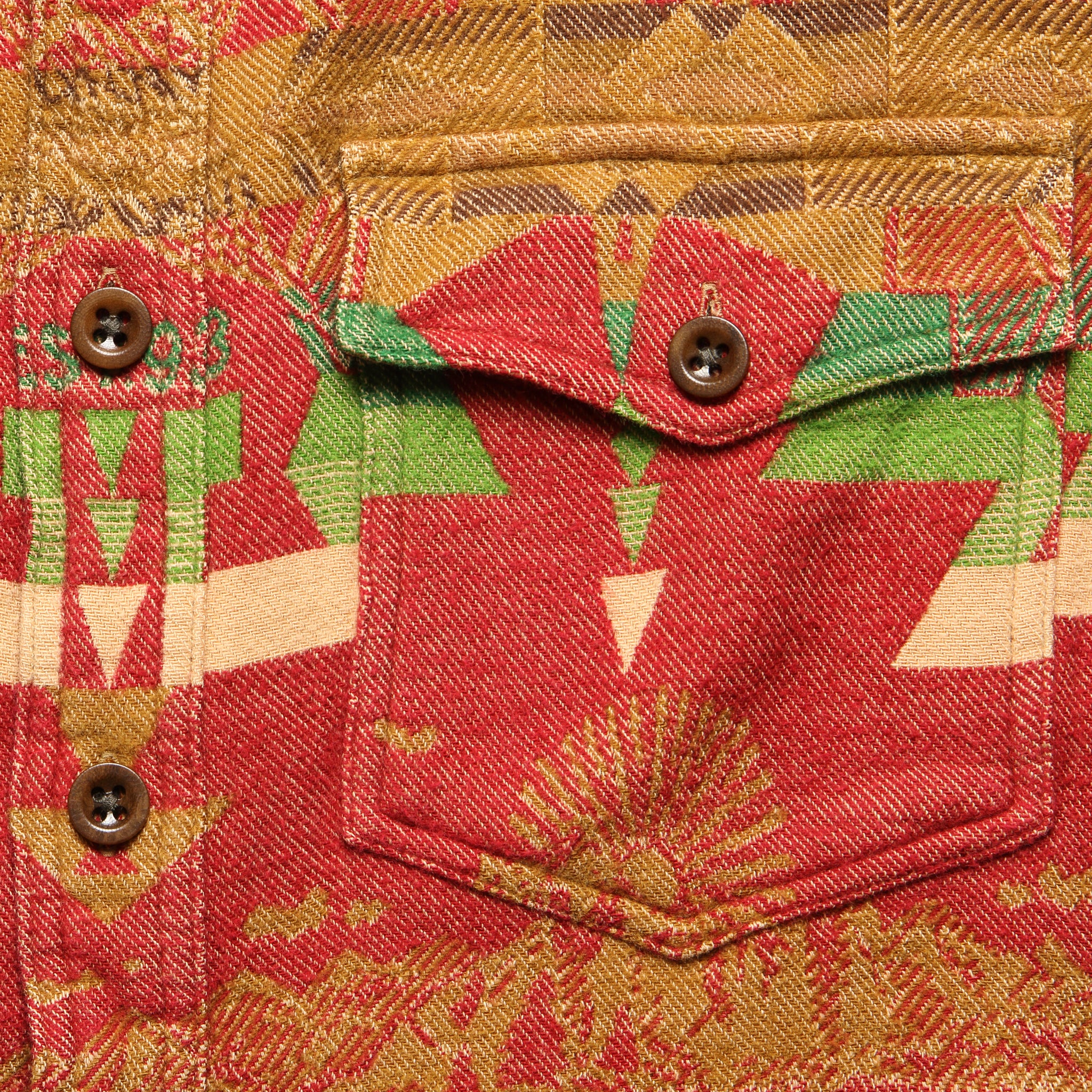 Lights Trade Blanket CPO Shirt - Red/Tan - RRL - STAG Provisions - Tops - L/S Woven - Overshirt