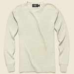 Waffle Crewneck - Oatmeal Heather - RRL - STAG Provisions - Tops - L/S Knit
