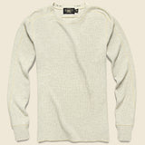 Waffle Crewneck - Oatmeal Heather - RRL - STAG Provisions - Tops - L/S Knit
