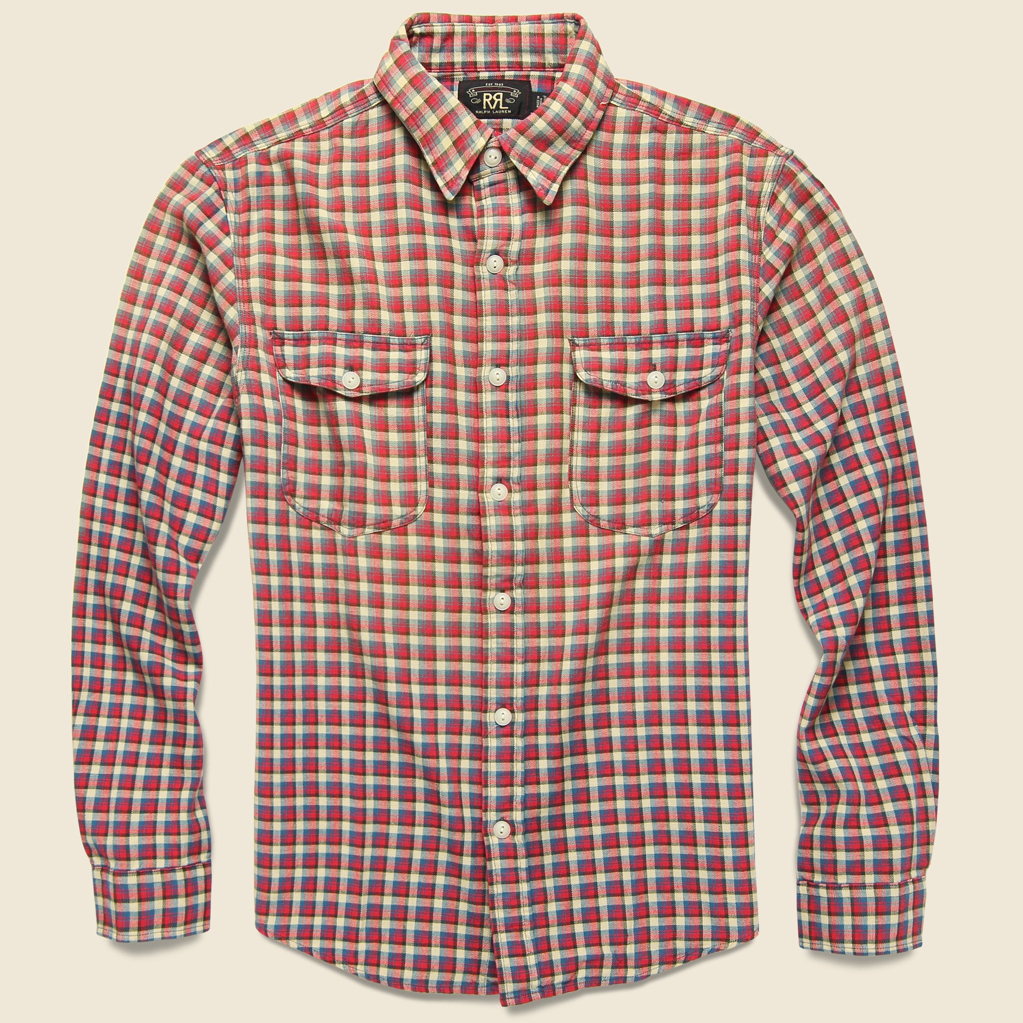 Lee Workshirt - Red/Blue Plaid - RRL - STAG Provisions - Tops - L/S Woven - Plaid