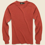Waffle Crewneck - Hastings Red - RRL - STAG Provisions - Tops - L/S Knit