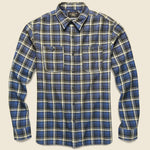 Farrell Plaid Workshirt - Navy/Grey - RRL - STAG Provisions - Tops - L/S Woven - Plaid