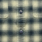 Brushed Ombre Plaid Matlock Workshirt - Cream/Grey - RRL - STAG Provisions - Tops - L/S Woven - Plaid