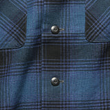 Brushed Towns Camp Shirt - Indigo/Black Ombr‚àö¬© Plaid - RRL - STAG Provisions - Tops - L/S Woven - Plaid