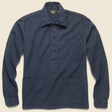 Lucas Pullover - Black/Indigo - RRL - STAG Provisions - Tops - L/S Woven - Overshirt