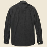 Cotton/Linen Stripe Bulldog Shirt - Sulphur Black/Tan - RRL - STAG Provisions - Tops - L/S Woven - Stripe