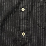 Cotton/Linen Stripe Bulldog Shirt - Sulphur Black/Tan - RRL - STAG Provisions - Tops - L/S Woven - Stripe