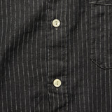 Cotton/Linen Stripe Bulldog Shirt - Sulphur Black/Tan - RRL - STAG Provisions - Tops - L/S Woven - Stripe