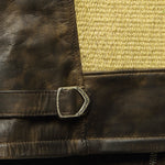 Bromley Wool Jacquard Leather Jacket - Brown/Cream - RRL - STAG Provisions - Outerwear - Coat / Jacket