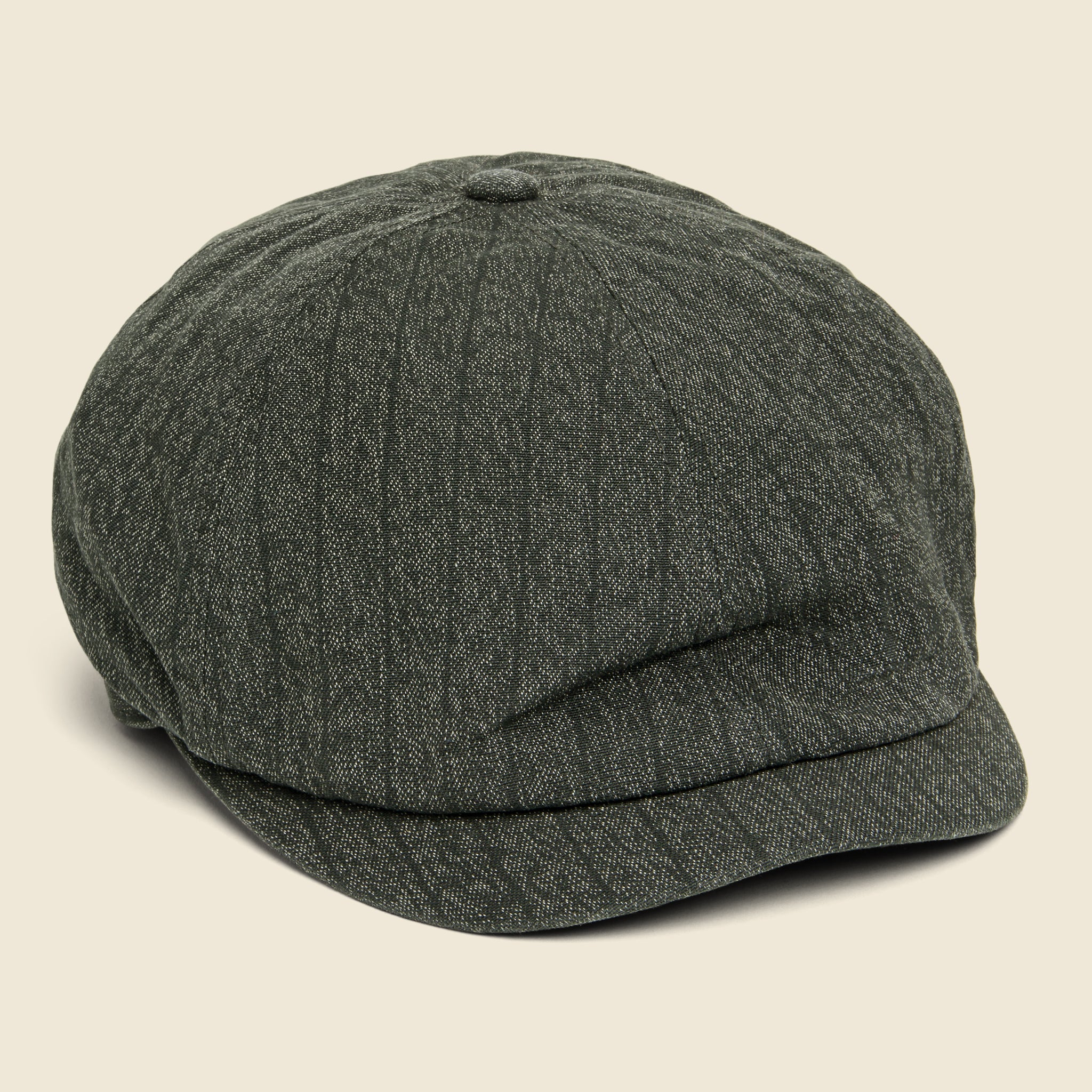 6-Panel Jaspe Newsboy Hat - Black Stifel - RRL - STAG Provisions - Accessories - Hats