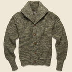 Shawl Collar Cardigan - Olive/Tan - RRL - STAG Provisions - Tops - Sweater