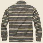 Canteen Stripe Juno Overshirt - Grey - RRL - STAG Provisions - Tops - L/S Woven - Overshirt