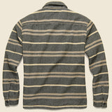 Canteen Stripe Juno Overshirt - Grey - RRL - STAG Provisions - Tops - L/S Woven - Overshirt