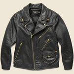 The "Lucky Tens" Hand-Painted Leather Jacket for STAG - RRL - STAG Provisions - Outerwear - Coat / Jacket