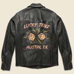 The "Lucky Tens" Hand-Painted Leather Jacket for STAG - RRL - STAG Provisions - Outerwear - Coat / Jacket