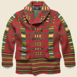 Birdseye Jacquard Sweater Jacket - Red - RRL - STAG Provisions - Outerwear - Coat / Jacket