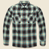 Towns Camp Shirt - Green/Brown Ombr‚àö¬© Plaid - RRL - STAG Provisions - Tops - L/S Woven - Plaid