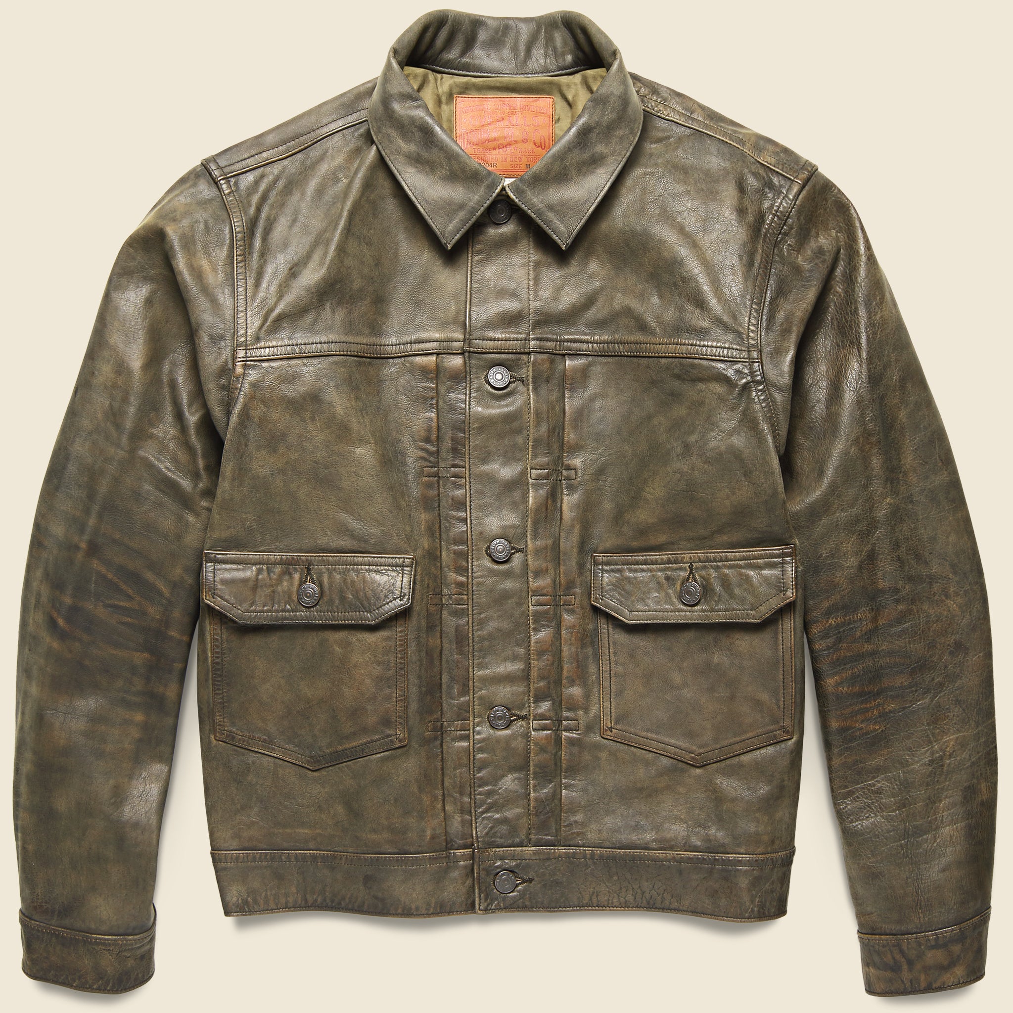 Dawson Leather Jacket - Brown - RRL - STAG Provisions - Outerwear - Coat / Jacket