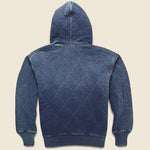 Quilted Jersey Hoodie - Indigo - RRL - STAG Provisions - Tops - Fleece / Sweatshirt