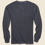 Waffle-Knit Henley - Navy - RRL - STAG Provisions - Tops - L/S Knit