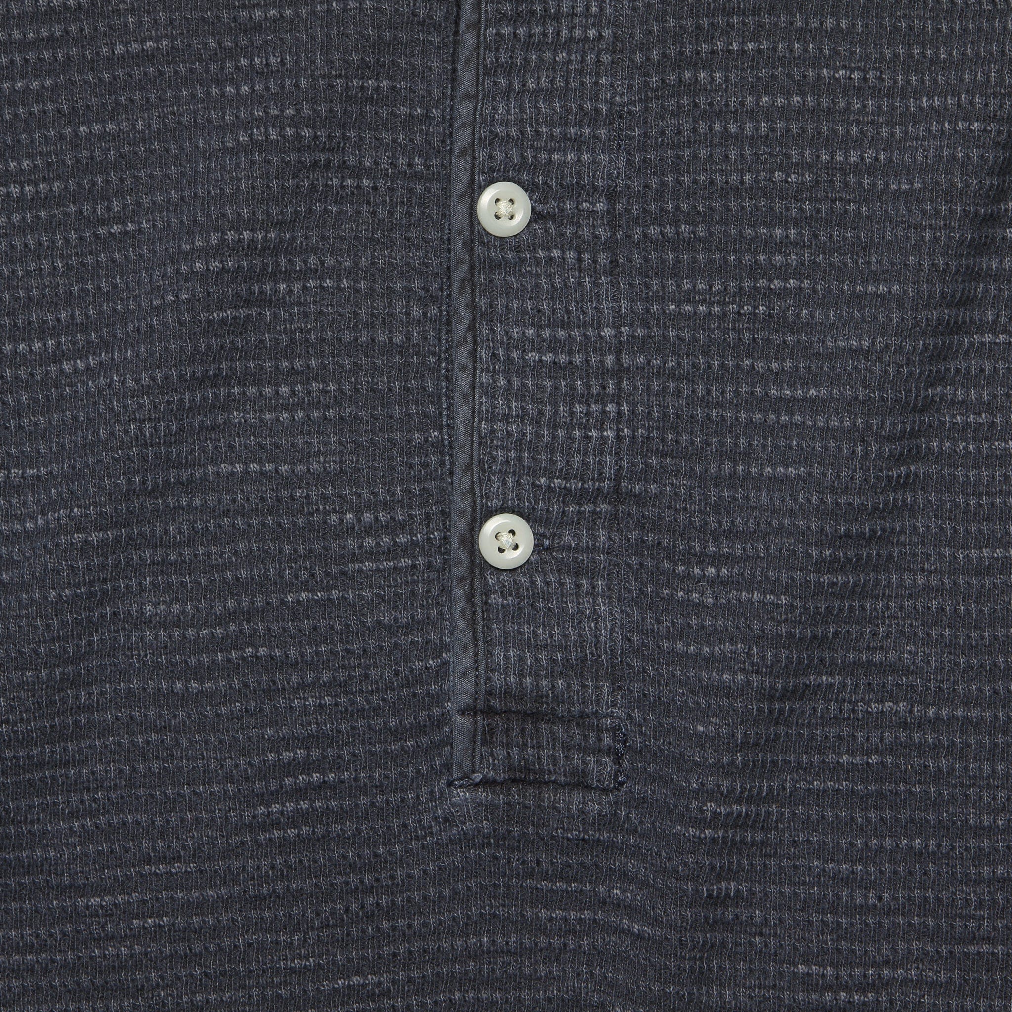 Waffle-Knit Henley - Navy - RRL - STAG Provisions - Tops - L/S Knit