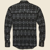 Slim Fit Jersey Western Shirt - Sulphur Black - RRL - STAG Provisions - Tops - L/S Knit