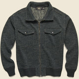 Jacquard Fleece Jacket - Browns Beach - RRL - STAG Provisions - Tops - L/S Knit