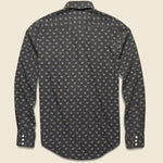 Slim Fit Card-Print Western Shirt - Sulphur Black - RRL - STAG Provisions - Tops - L/S Woven - Other Pattern
