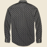 Slim Fit Card-Print Western Shirt - Sulphur Black - RRL - STAG Provisions - Tops - L/S Woven - Other Pattern