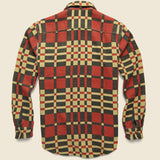 Blanket Jacquard Overshirt - Red - RRL - STAG Provisions - Tops - L/S Woven - Overshirt