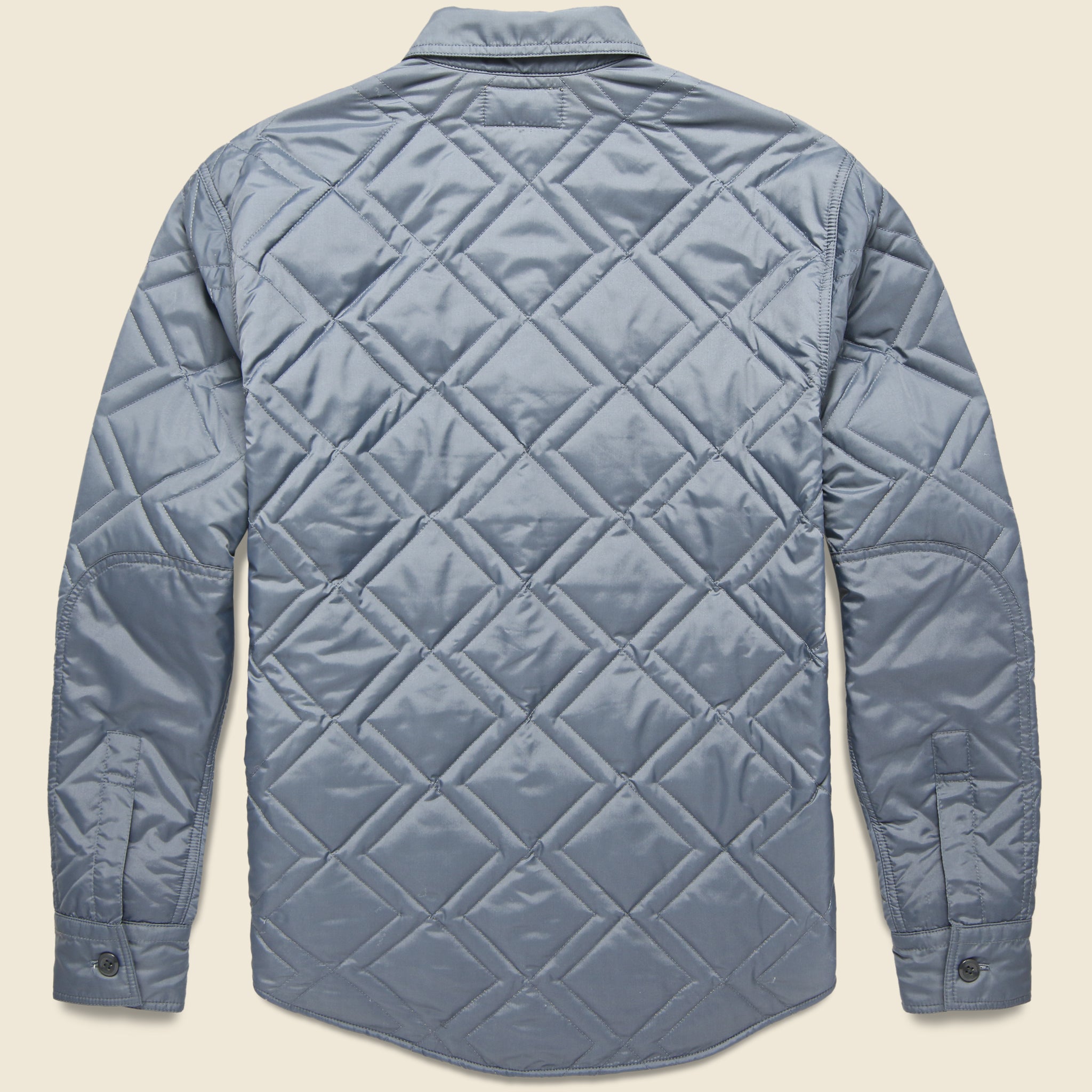 Holden Quilted CPO Overshirt - Steel Blue - RRL - STAG Provisions - Tops - L/S Woven - Overshirt