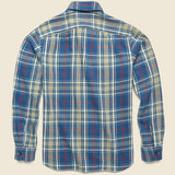 Indigo Plaid Twill Workshirt - Teal/Red - RRL - STAG Provisions - Tops - L/S Woven - Plaid