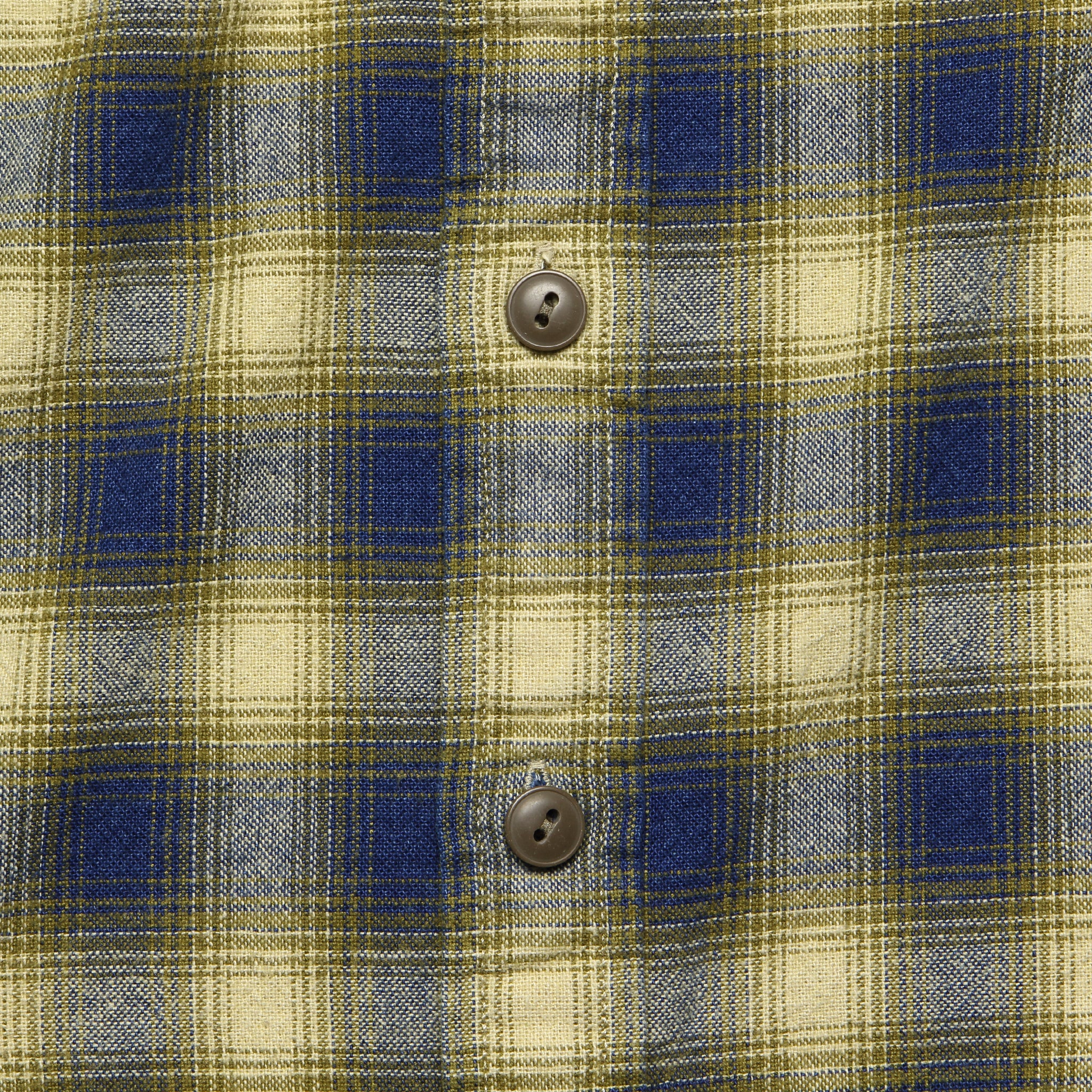 
                          Plaid Brushed Workshirt - Indigo/Cream - RRL - STAG Provisions - Tops - L/S Woven - Plaid
                        