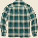 Plaid Brushed Camp Flannel - Green/Grey - RRL - STAG Provisions - Tops - L/S Woven - Plaid