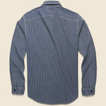 Striped Workshirt - Indigo - RRL - STAG Provisions - Tops - L/S Woven - Stripe
