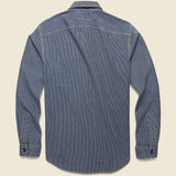 Striped Workshirt - Indigo - RRL - STAG Provisions - Tops - L/S Woven - Stripe