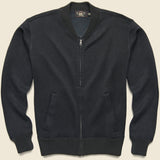 Fleece Baseball Jacket - Navy - RRL - STAG Provisions - Tops - Sweater