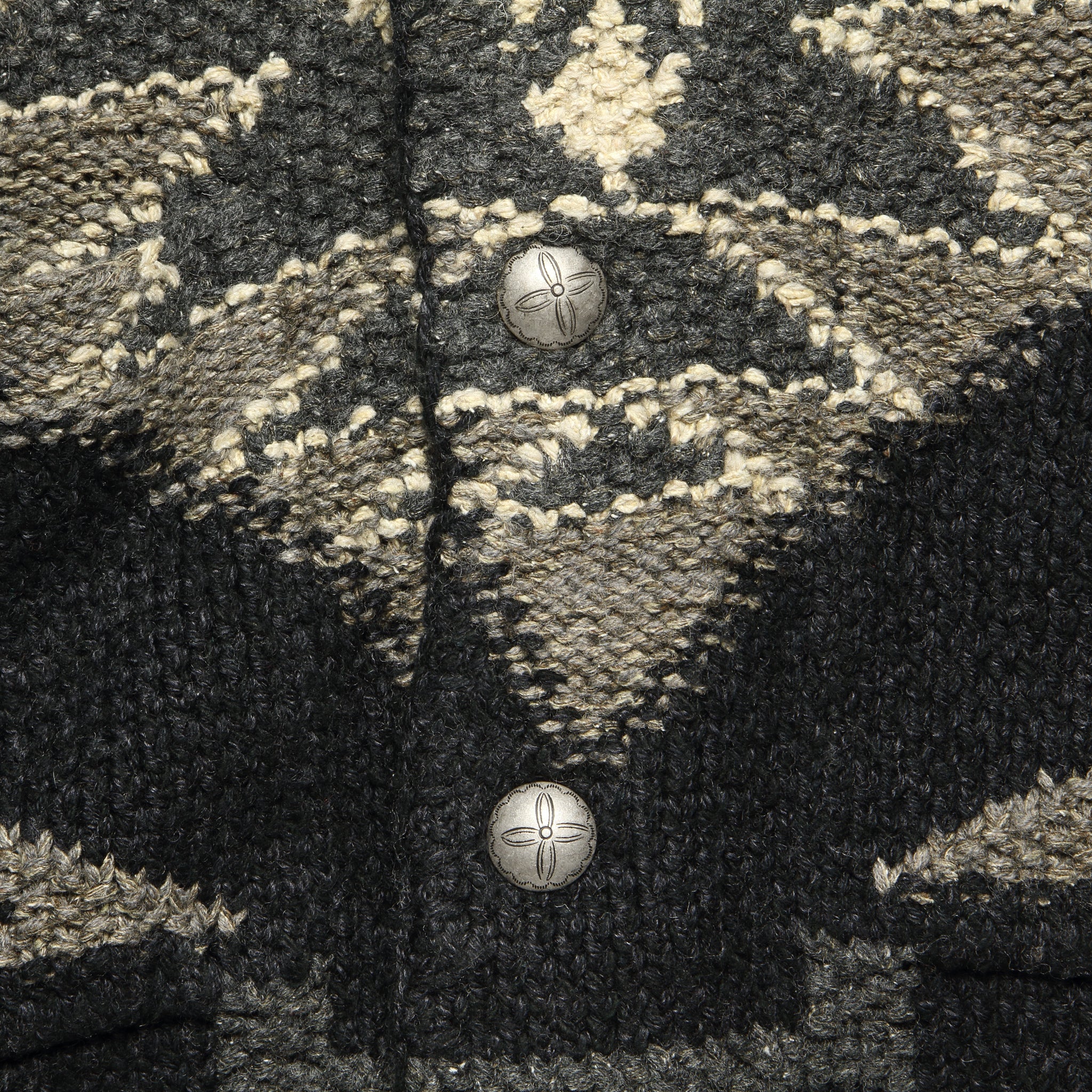 Hand-Knit Ranch Cardigan - Black - RRL - STAG Provisions - Tops - Sweater