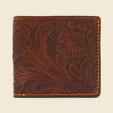 Tooled Leather Billfold - Brown - RRL - STAG Provisions - Accessories - Wallets