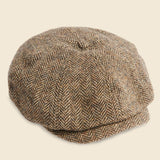 8 Panel Newsboy - Black/Tan Multi - RRL - STAG Provisions - Accessories - Hats