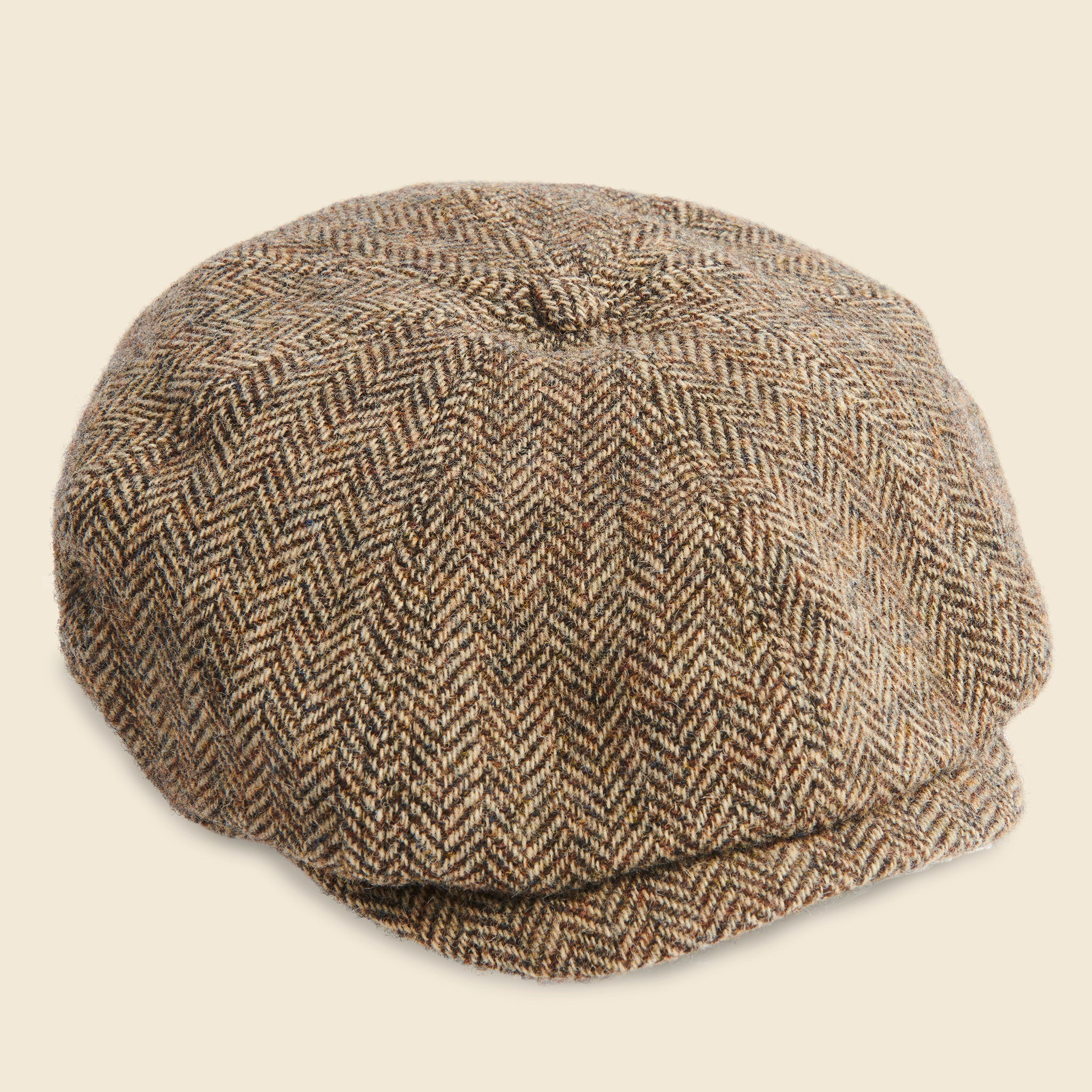8 Panel Newsboy - Black/Tan Multi - RRL - STAG Provisions - Accessories - Hats
