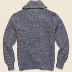 Cotton-Linen Shawl Cardigan - Dark Navy Marl - RRL - STAG Provisions - Tops - Sweater