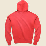 Garment-Dyed Fleece Hoodie - Vintage Red - RRL - STAG Provisions - Tops - Fleece / Sweatshirt