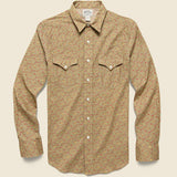 Slim Fit Floral-Print Western Shirt - Tan/Multi - RRL - STAG Provisions - Tops - L/S Woven - Other Pattern