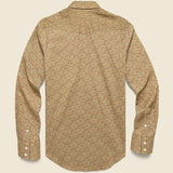 Slim Fit Floral-Print Western Shirt - Tan/Multi - RRL - STAG Provisions - Tops - L/S Woven - Other Pattern
