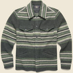 Wool-Cashmere Sweater Jacket - Green Multi - RRL - STAG Provisions - Outerwear - Coat / Jacket