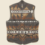 Wool-Cashmere Sweater Vest - Brown Multi - RRL - STAG Provisions - Outerwear - Vest
