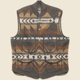 Wool-Cashmere Sweater Vest - Brown Multi - RRL - STAG Provisions - Outerwear - Vest
