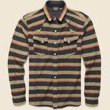 Wrangler Western Shirt - Brown Multi - RRL - STAG Provisions - Tops - L/S Woven - Stripe